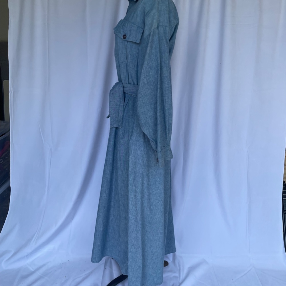 Vintage 1970s / 1980s Iconic Norma Kamali Denim Dress - Picture 2 of 4